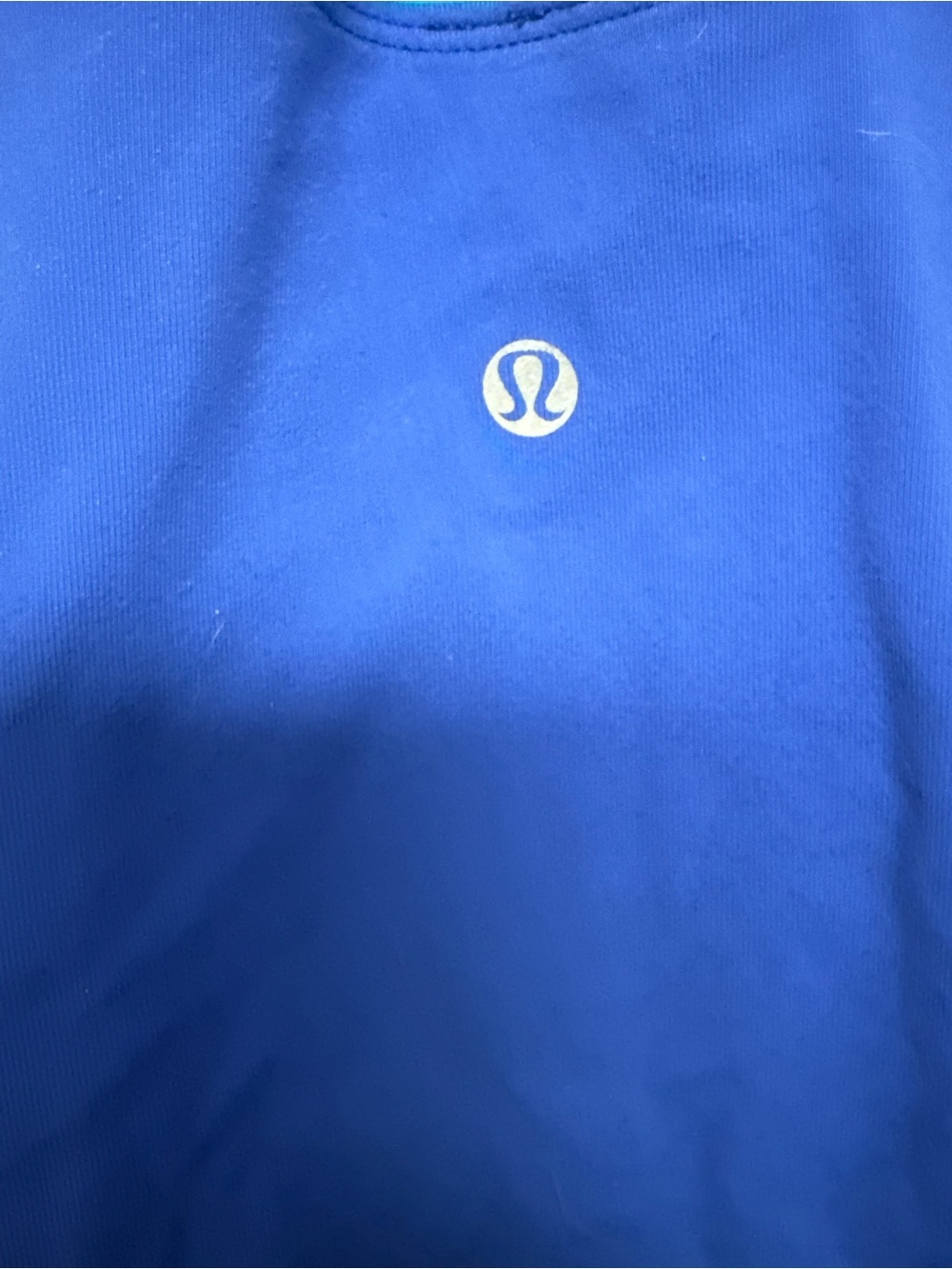 Lululemon Blue Criss Cross Racerback Tank Top Built In Bra Yoga Run Size 2/4 - Picture 3 of 3